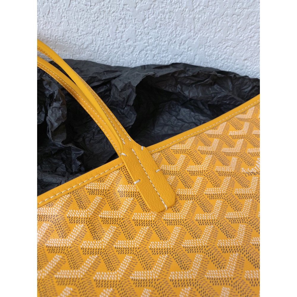 Goyard Dog-Teeth Tote Bag! Yellow Goyard Dog-Teeth Tote Bag! Yellow