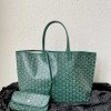 Goyard Dog-Teeth Tote Bag! Forest green