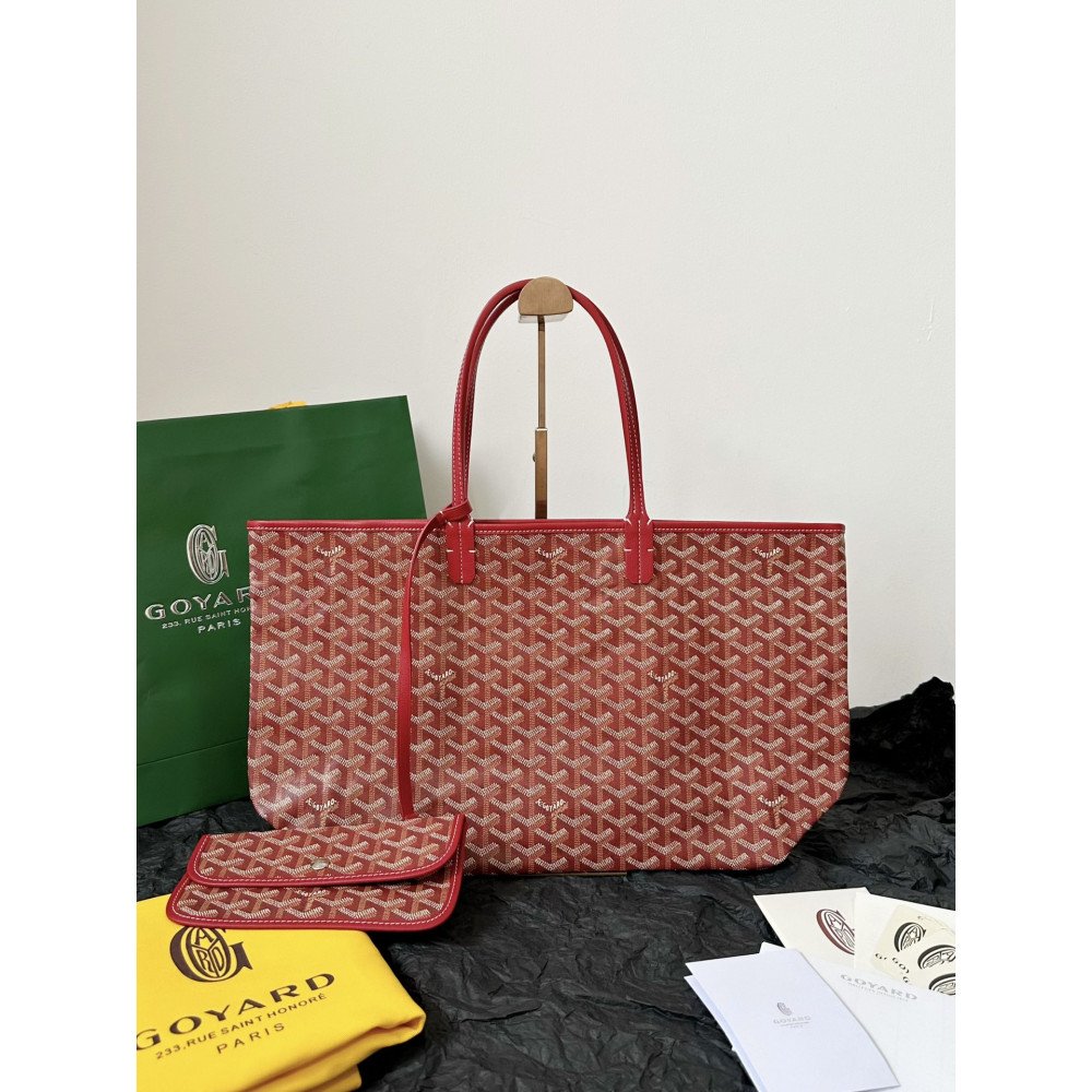 Goyard Dog-Teeth Tote Bag! red Goyard Dog-Teeth Tote Bag! red