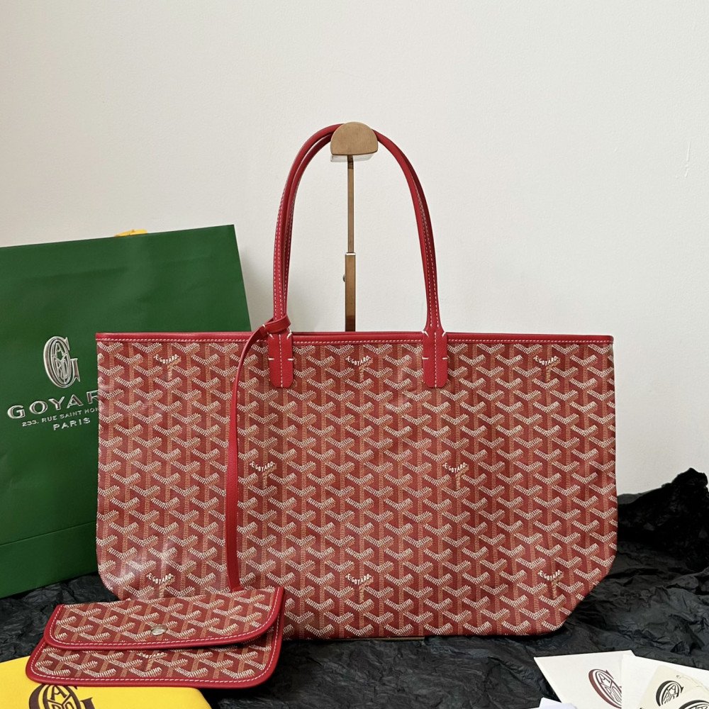 Goyard Dog-Teeth Tote Bag! red Goyard Dog-Teeth Tote Bag! red