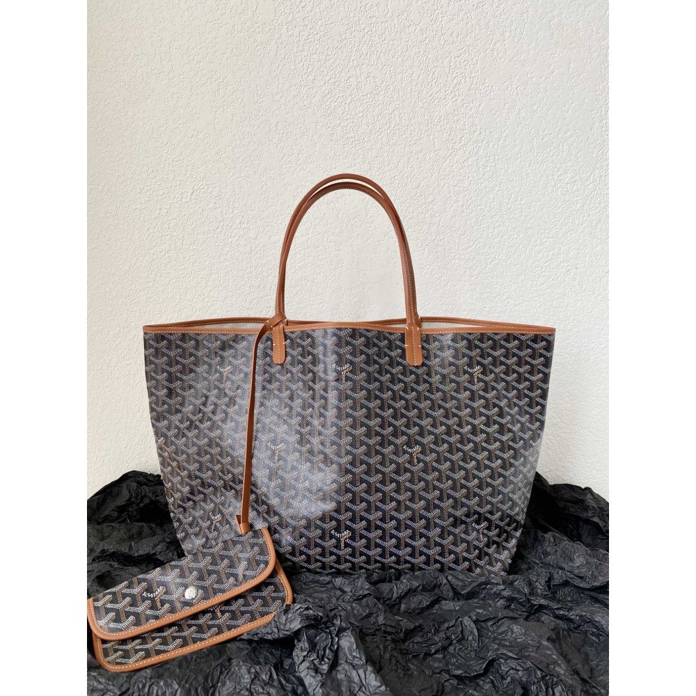 Goyard Dog-Teeth Tote Bag! brown Goyard Dog-Teeth Tote Bag! brown