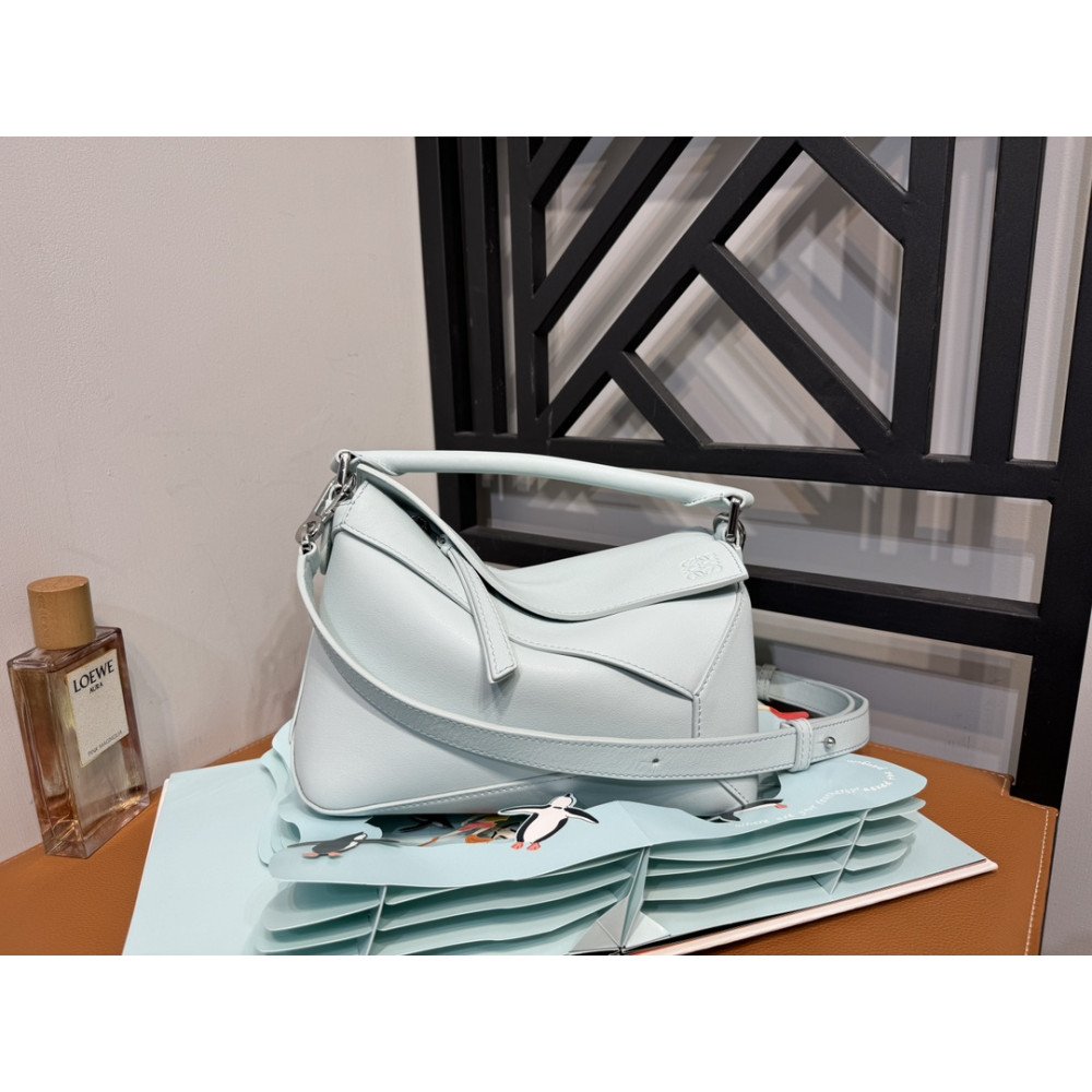 LOEWE New Puzzle Bag – Small Glacier Blue LOEWE New Puzzle Bag – Small Glacier Blue