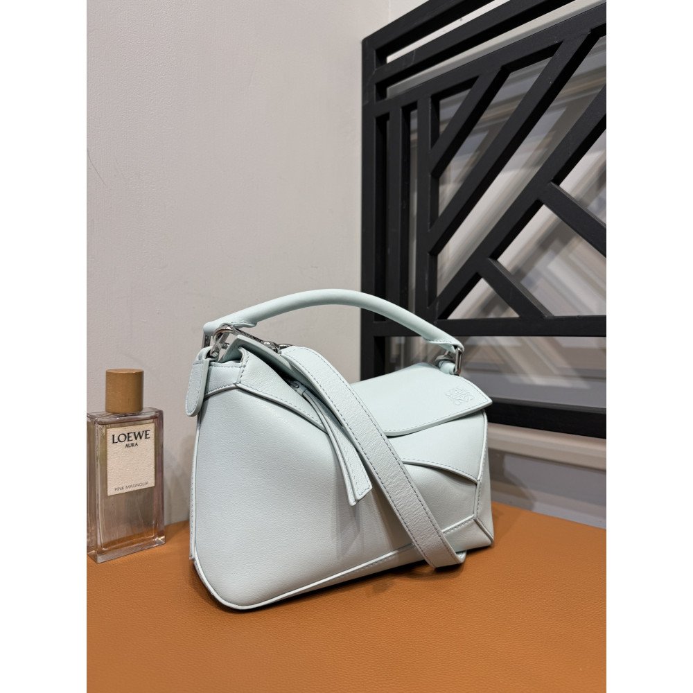 LOEWE New Puzzle Bag – Small Glacier Blue LOEWE New Puzzle Bag – Small Glacier Blue
