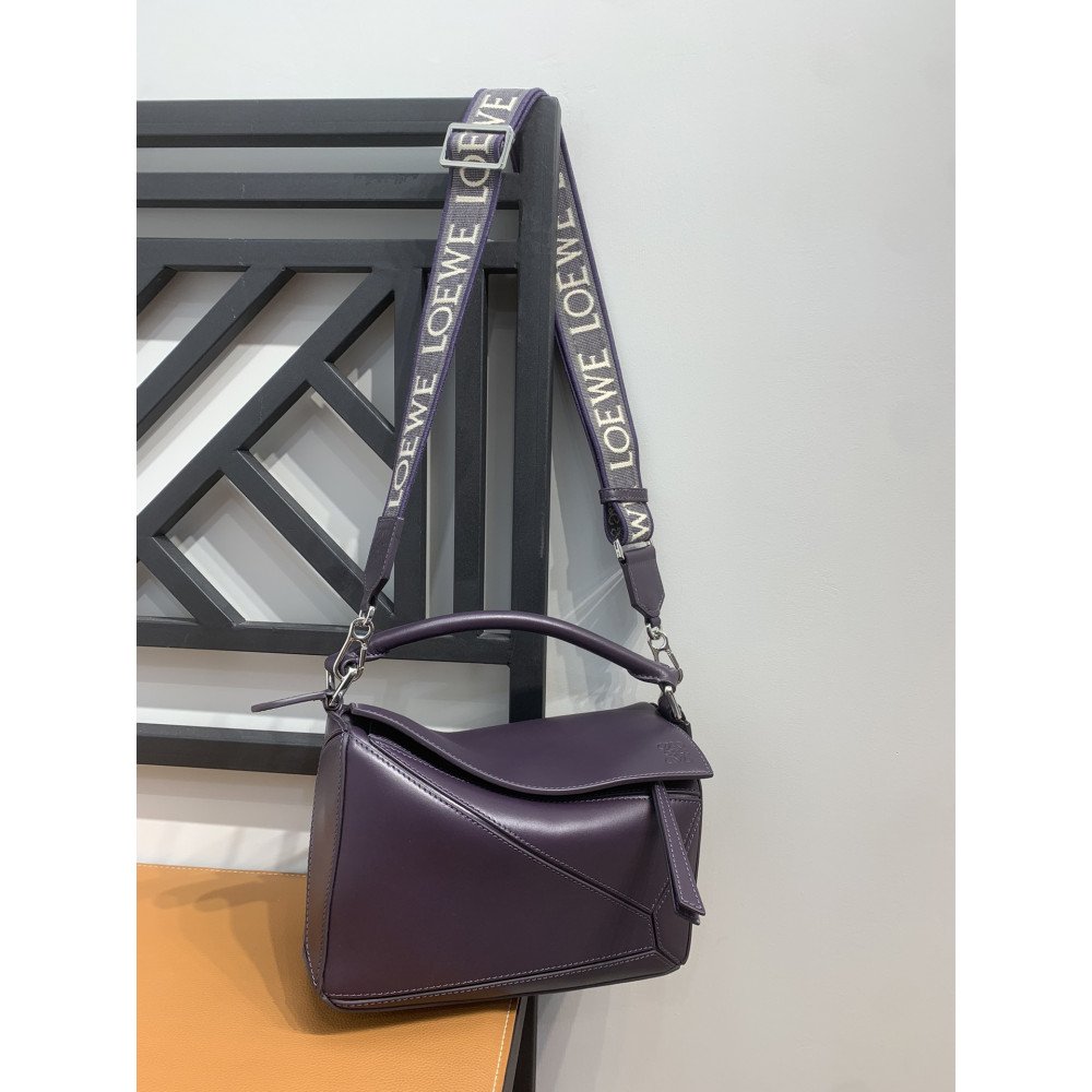 LOEWE Puzzle Bag with Jacquard Letter Strap! 