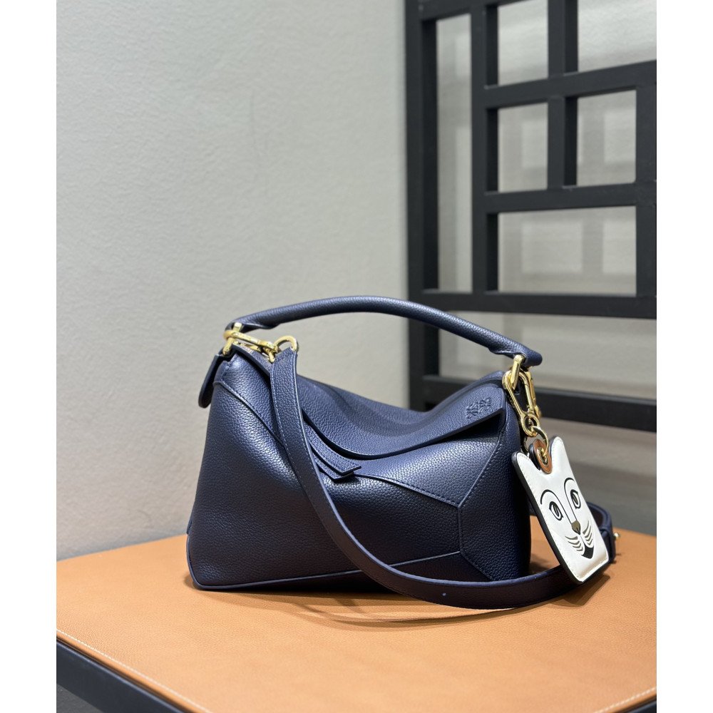 LOEWE New Puzzle Bag – Small Deep Navy Blue! LOEWE New Puzzle Bag – Small Deep Navy Blue!