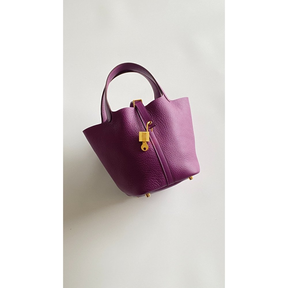 Hermès Picotin Lock Bag 18cm – P9 Sea Anemone Purple Hermès Picotin Lock Bag 18cm – P9 Sea Anemone Purple