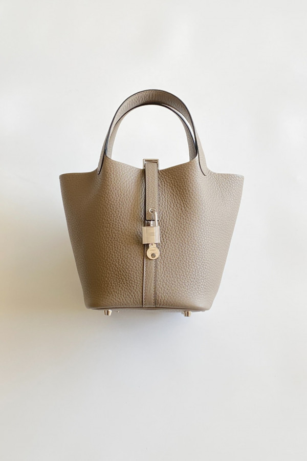 Hermès Picotin Lock Bag 18cm –M8 Asphalt Gray