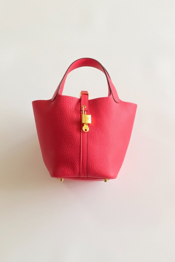 Hermès Picotin Lock Bag 18cm –  National Flag Red