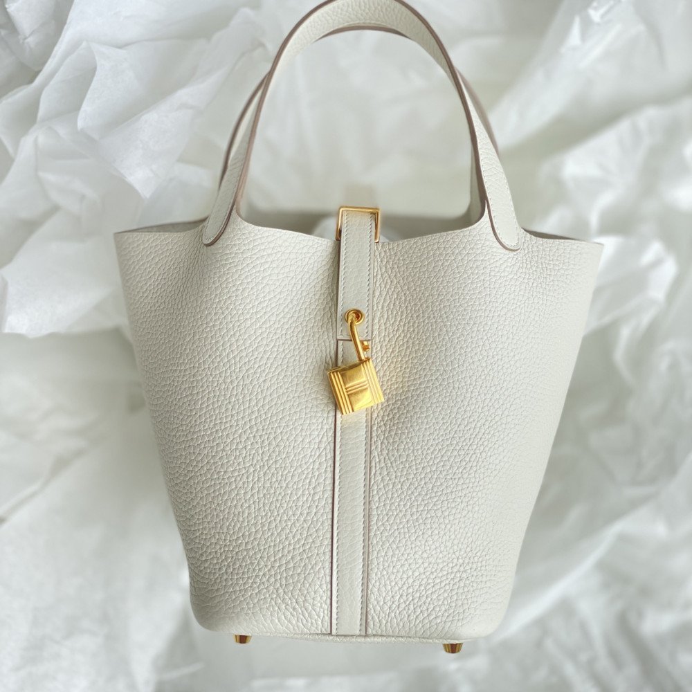 Hermès Picotin Lock Bag 18cm – Milkshake White