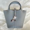 Hermès Picotin Lock Bag 18cm – Seagull Gray