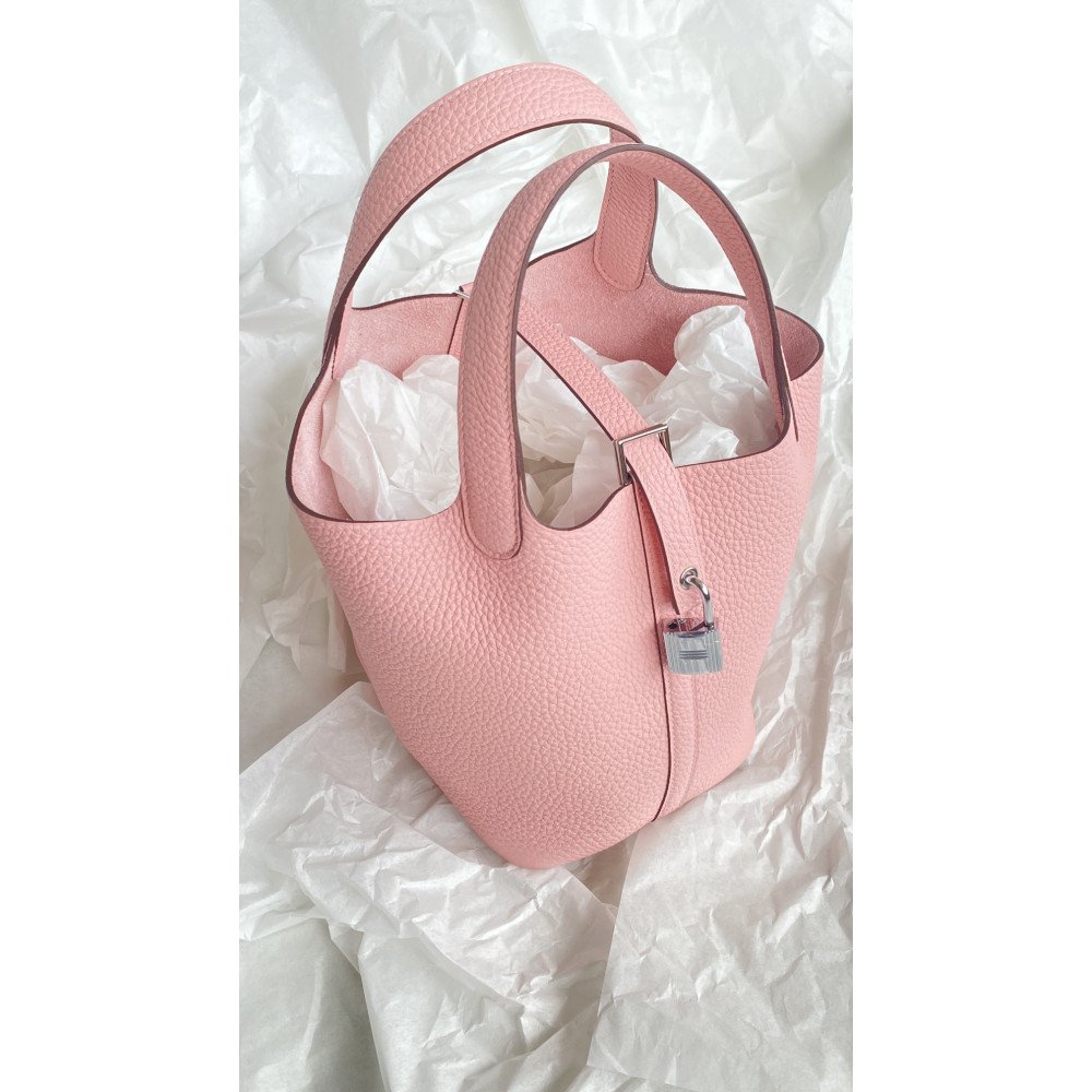 Hermès Picotin Lock Bag 18cm – 3Q Sakura Pink! Hermès Picotin Lock Bag 18cm – 3Q Sakura Pink!