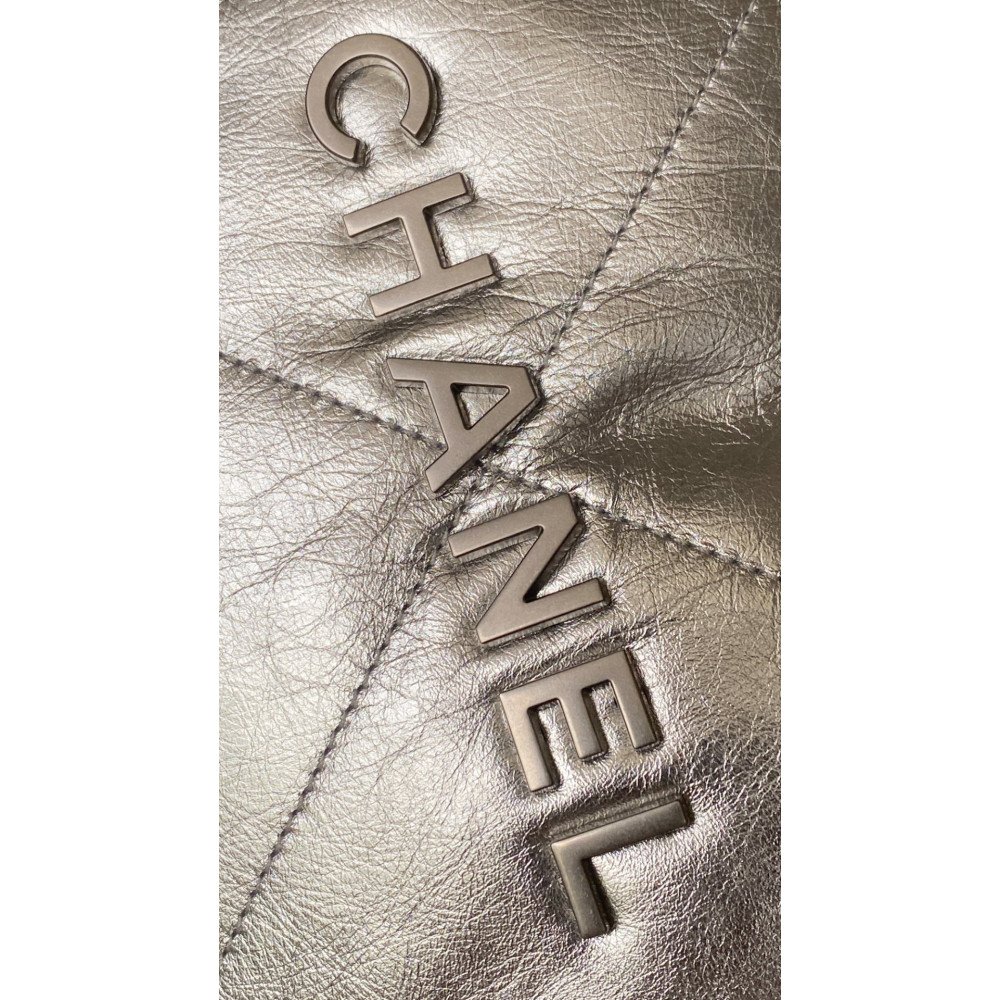 Chanel 22 Bag "Trash Bag" – Silver Small 22 Bag