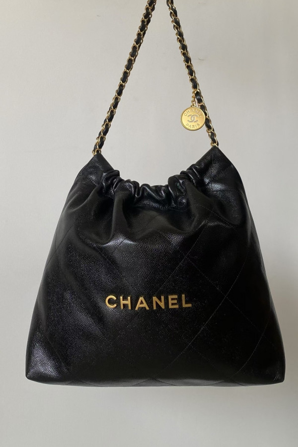 Chanel 24B New Arrival – Black Caviar Calfskin 22 Bag