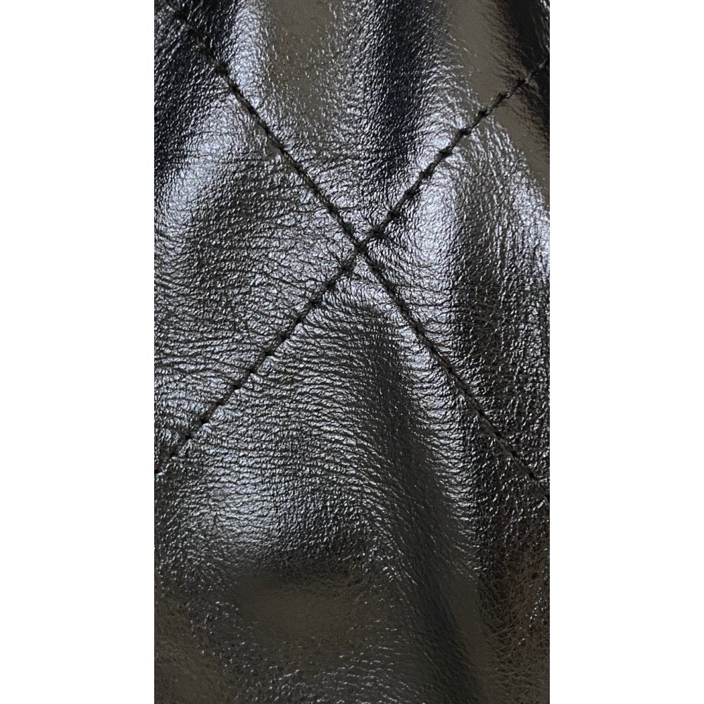Chanel Solid Black 22 Bag, small size 22 bag shoulder bag Chanel Solid Black 22 Bag, small size 22 bag shoulder bag