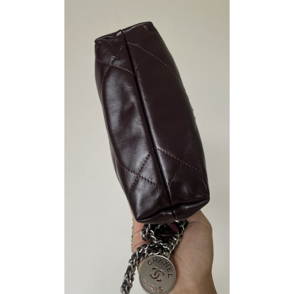 Chanel 23C chocolate brown mini 22Bag, Chanel 23C chocolate brown mini 22Bag,