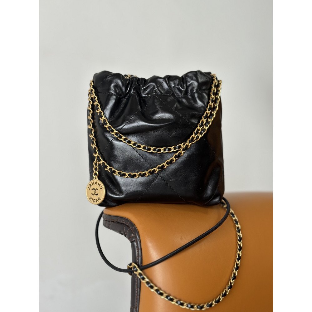 Chanel 23C black mini 22Bag, Chanel 23C black mini 22Bag,