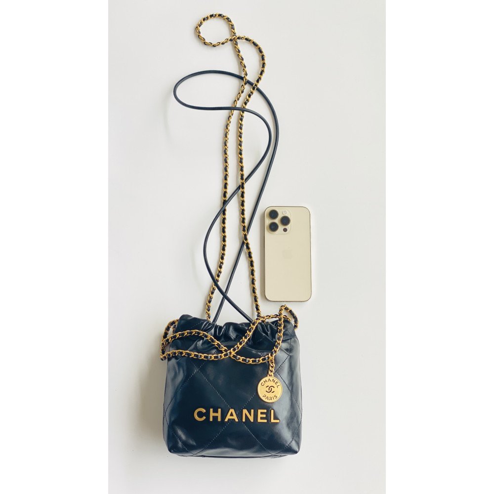 Chanel 23C black mini 22Bag, Chanel 23C black mini 22Bag,