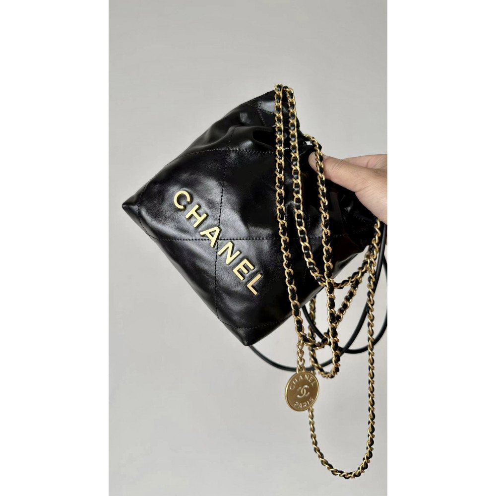 Chanel 23C black mini 22Bag, Chanel 23C black mini 22Bag,