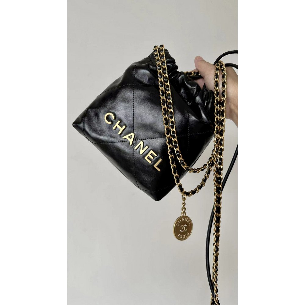 Chanel 23C black mini 22Bag, Chanel 23C black mini 22Bag,