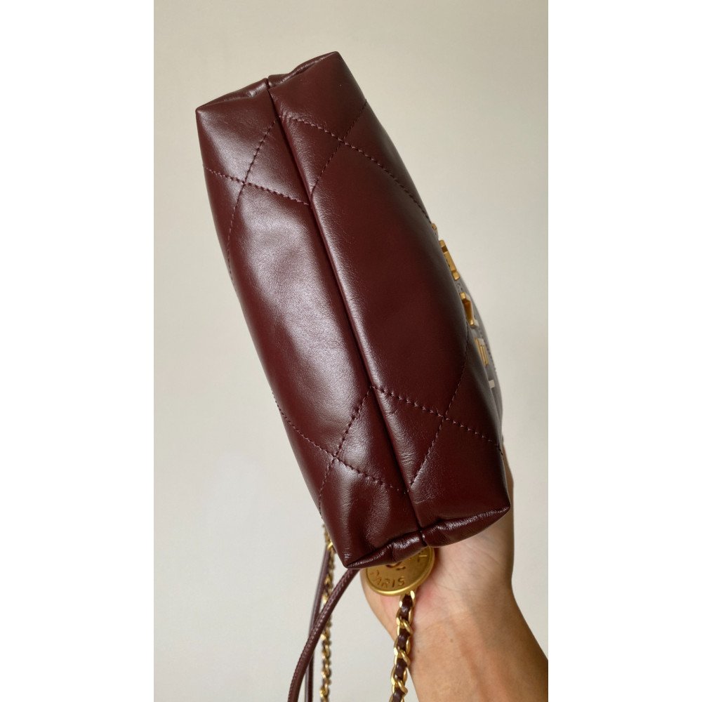 Chanel 23C burgundy red mini 22Bag Chanel 23C burgundy red mini 22Bag