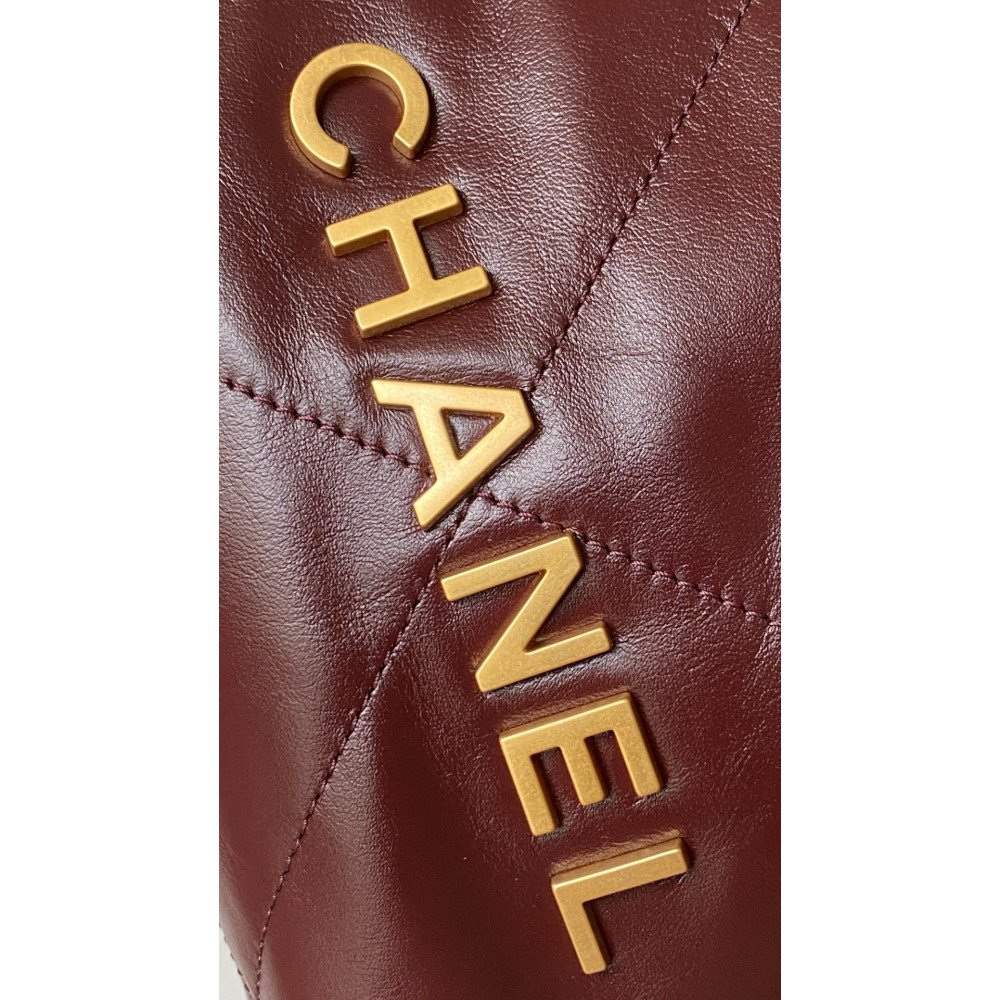 Chanel 23C burgundy red mini 22Bag Chanel 23C burgundy red mini 22Bag