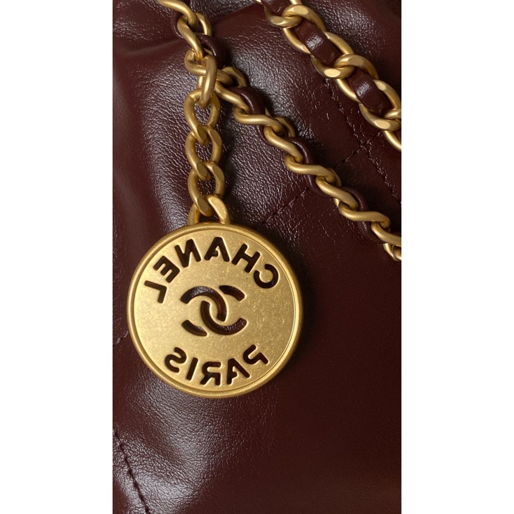 Chanel 23C burgundy red mini 22Bag Chanel 23C burgundy red mini 22Bag