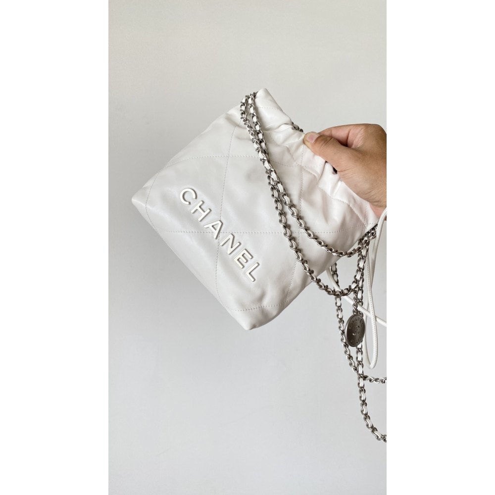 Chanel 23C white mini 22Bag, Chanel 23C white mini 22Bag,
