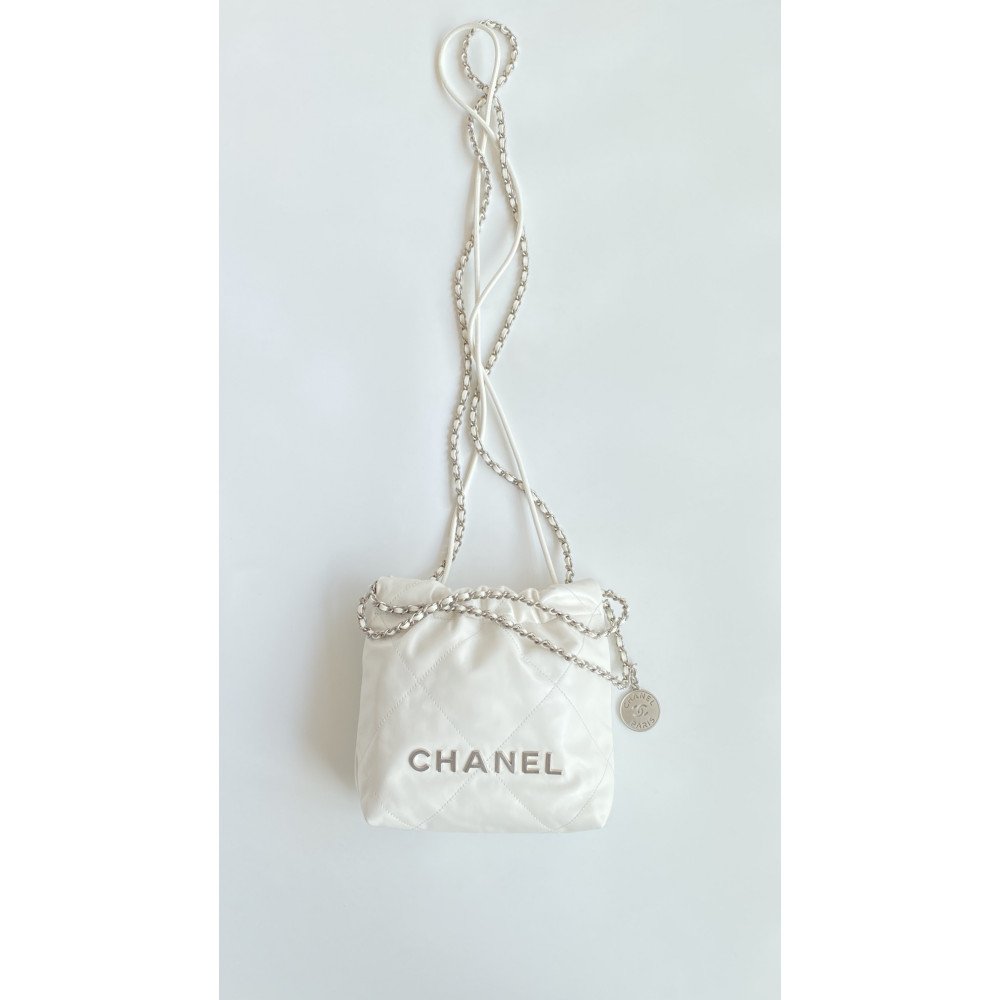 Chanel 23C white mini 22Bag, Chanel 23C white mini 22Bag,