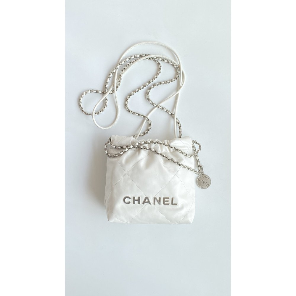 Chanel 23C white mini 22Bag, Chanel 23C white mini 22Bag,