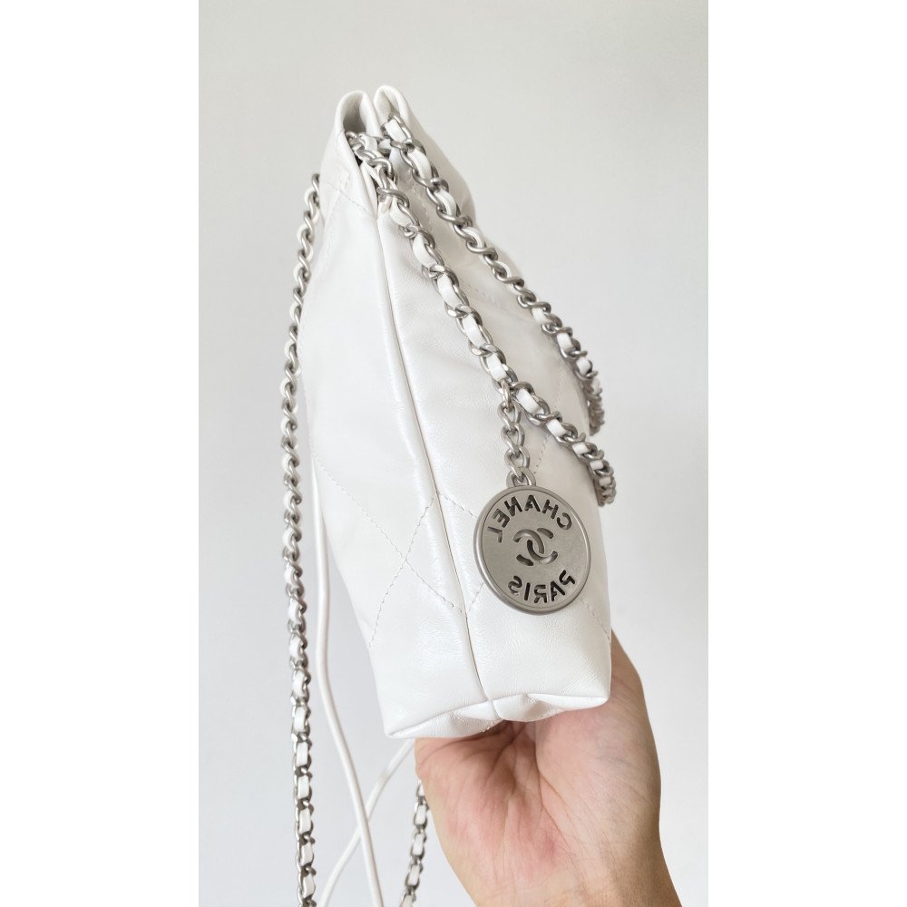 Chanel 23C white mini 22Bag, Chanel 23C white mini 22Bag,