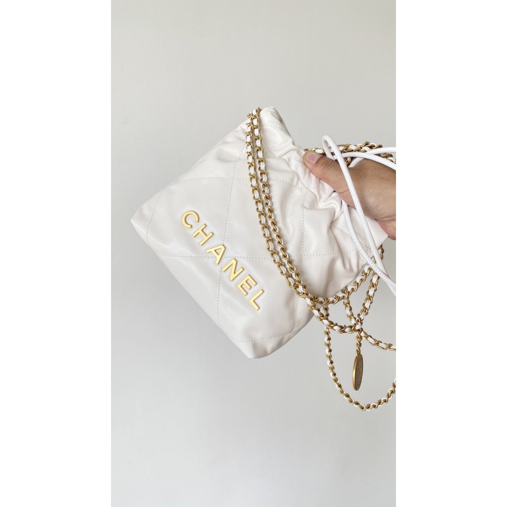 Chanel 23C white mini 22Bag Chanel 23C white mini 22Bag