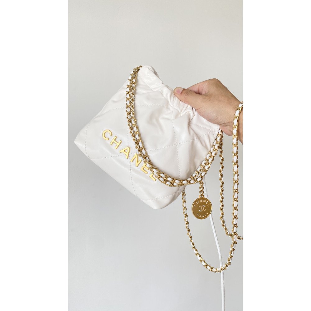 Chanel 23C white mini 22Bag Chanel 23C white mini 22Bag