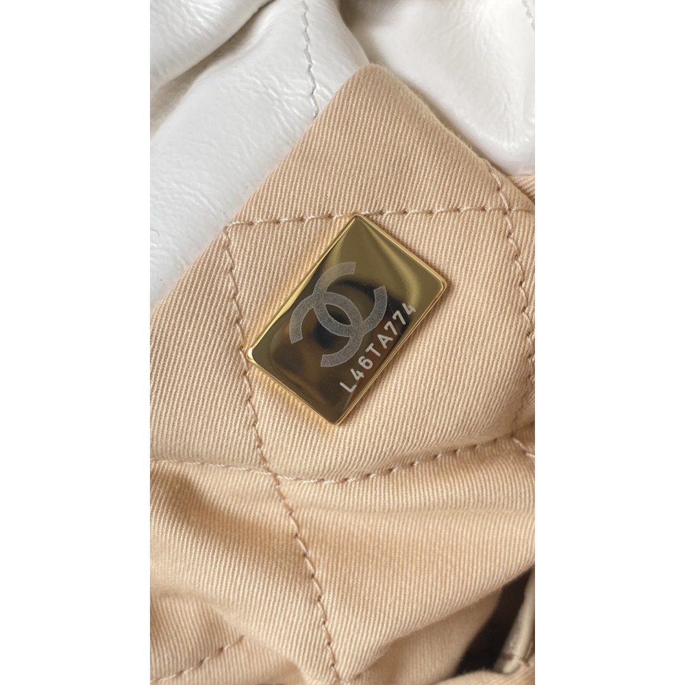 Chanel 23C white mini 22Bag Chanel 23C white mini 22Bag