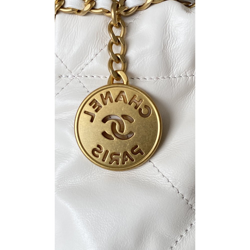 Chanel 23C white mini 22Bag Chanel 23C white mini 22Bag