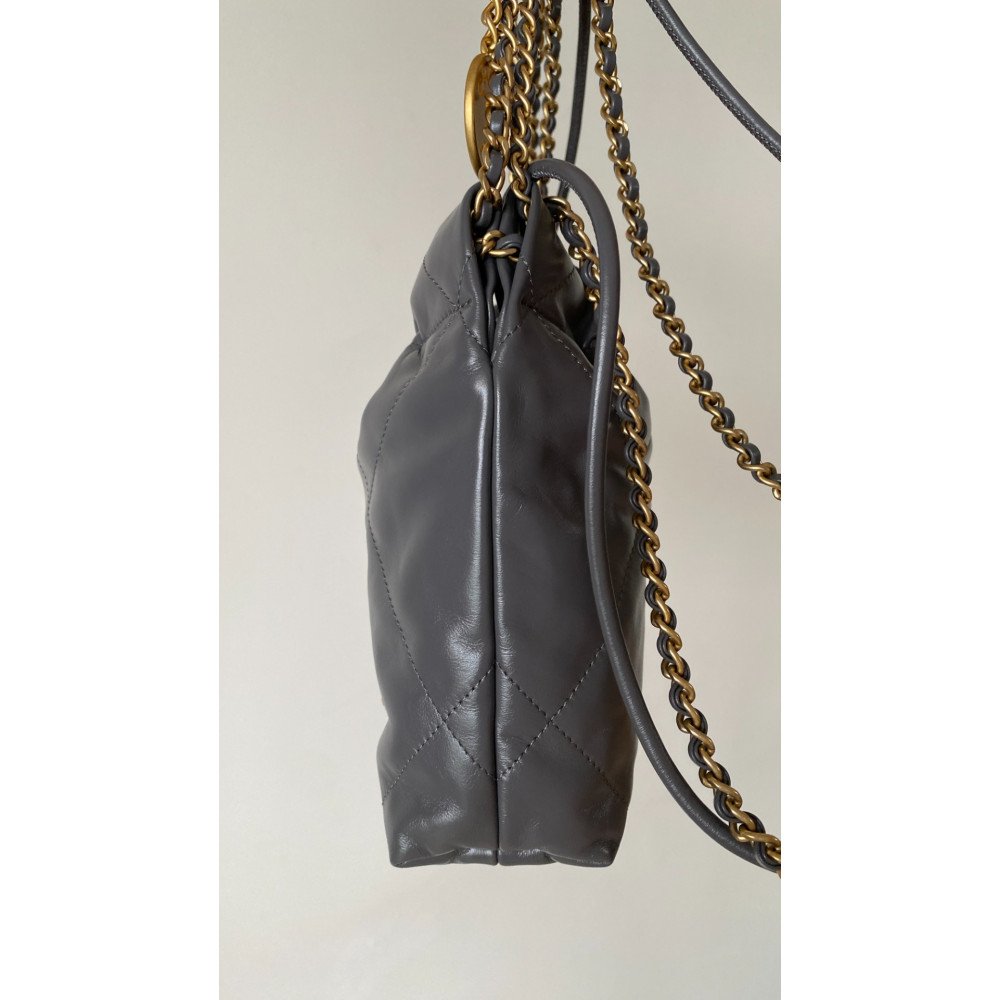 Chanel 23C dark gray mini 22Bag, Chanel 23C dark gray mini 22Bag,