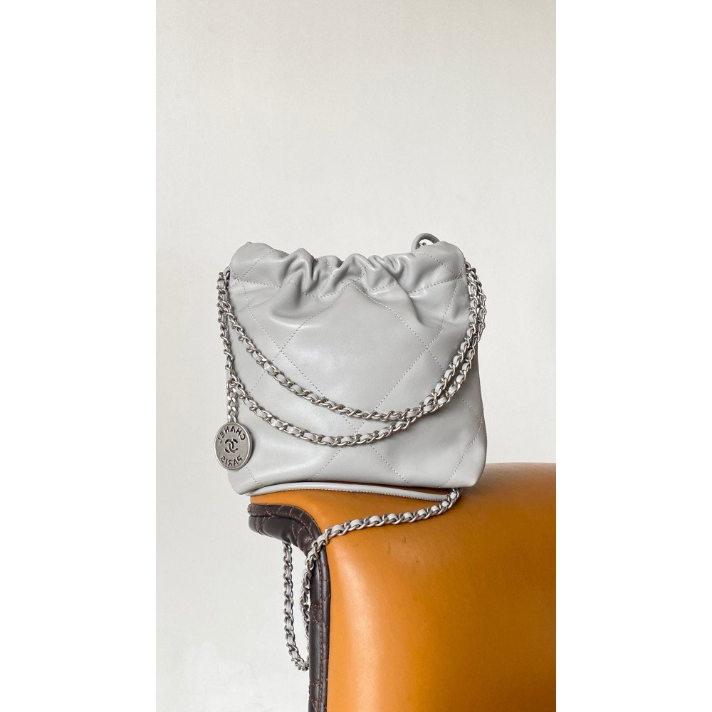 Chanel 23C light gray mini 22Bag Chanel 23C light gray mini 22Bag