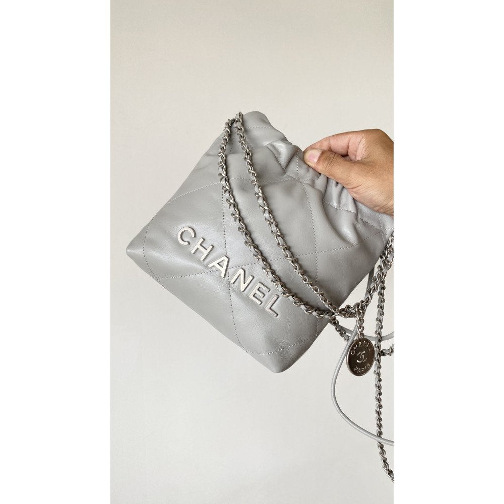 Chanel 23C light gray mini 22Bag Chanel 23C light gray mini 22Bag