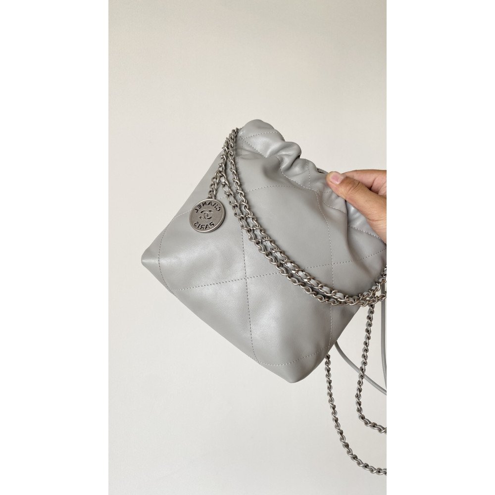 Chanel 23C light gray mini 22Bag Chanel 23C light gray mini 22Bag
