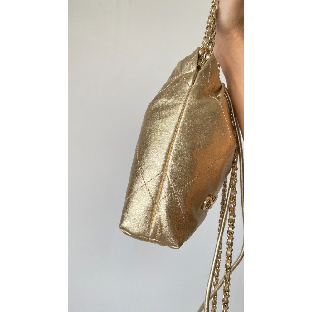 Chanel 24B limited color gold mini 22Bag! Chanel 24B limited color gold mini 22Bag!