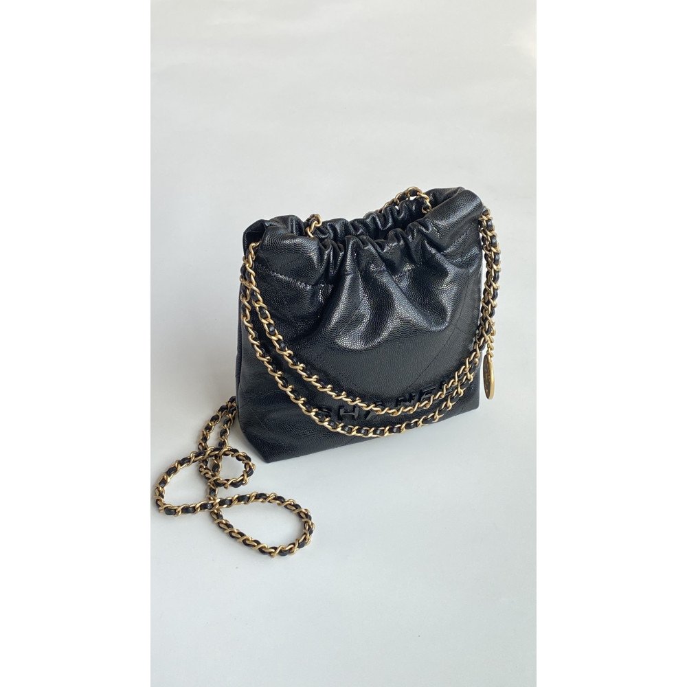 Chanel 23K limited color black mini 22Bag Chanel 23K limited color black mini 22Bag