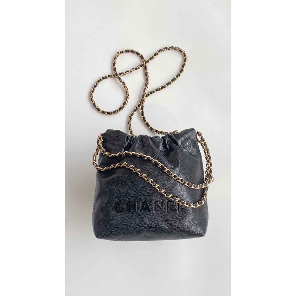 Chanel 23K limited color black mini 22Bag Chanel 23K limited color black mini 22Bag