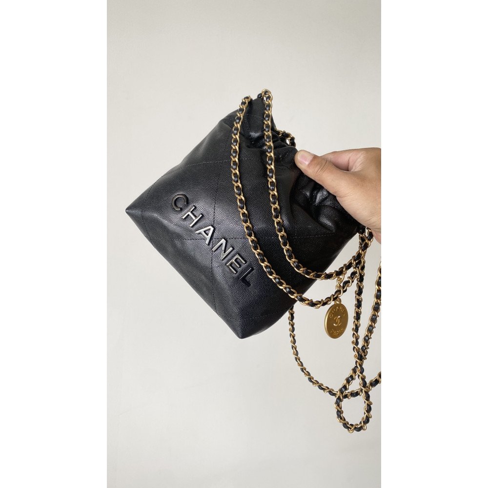 Chanel 23K limited color black mini 22Bag Chanel 23K limited color black mini 22Bag