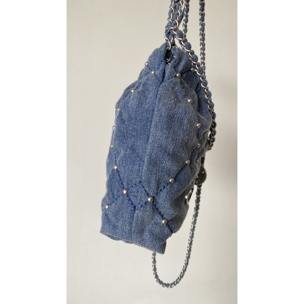 Chanel 25S mini 22Bag "denim nailhead denim" Chanel 25S mini 22Bag "denim nailhead denim"