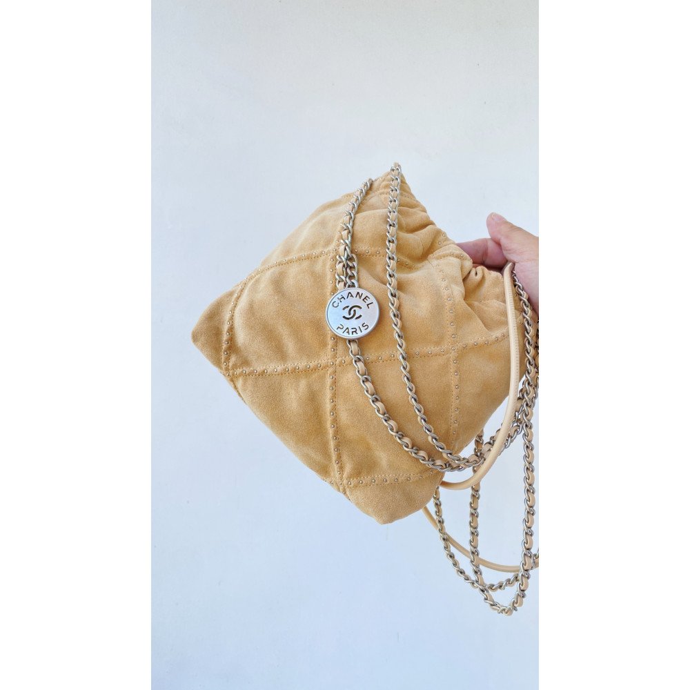 Chanel 25S mini 22Bag in apricot color Chanel 25S mini 22Bag in apricot color