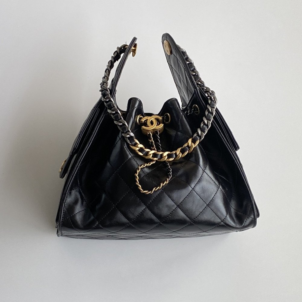 Chanel 25B Bag Small "Gold and Silver Chain" Hobo Boho Bag