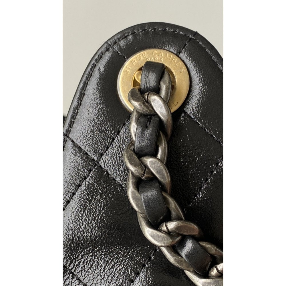 Chanel 25B Bag Small "Gold and Silver Chain" Hobo Boho Bag Chanel 25B Bag Small "Gold and Silver Chain" Hobo Boho Bag