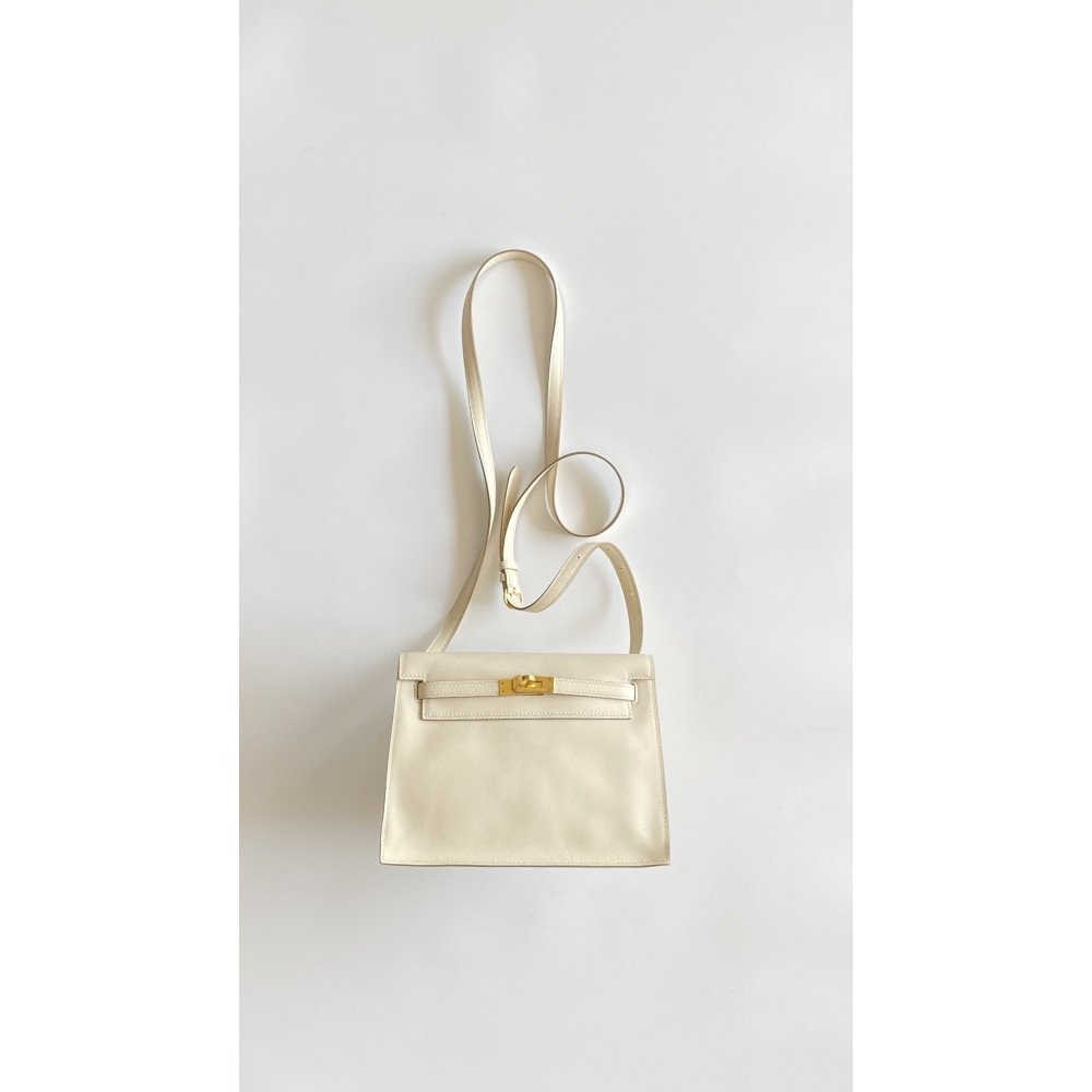 Hermès Kelly Danse "Milkshake White" classic dancing bag