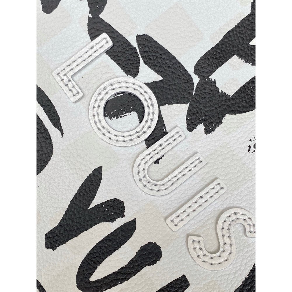 Louis Vuitton N40797 Black Graffiti Shopper Tote in medium size Louis Vuitton N40797 Black Graffiti Shopper Tote in medium size